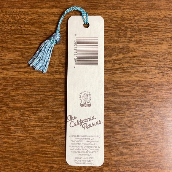 Vintage The California Raisins Bookmark “I’m just raisin’ the ol’ I.Q.” 1988 - Picture 3 of 3